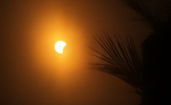 Beginn der Sonnenfinsternis am 12.8.2026
